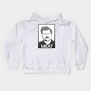 Meat Swanson Kids Hoodie